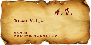 Anton Vilja névjegykártya